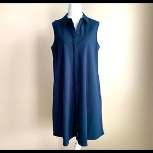 Sharagano Navy Women Dress Size 14